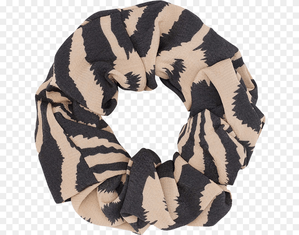 Ganni Printed Crepe Scrunchie Scarf, Clothing, Home Decor, Knitwear, Sweater Free Png Download