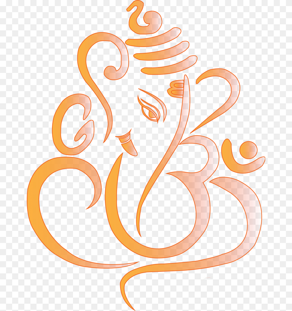 Ganpati Art Logo Transparent Ganesh, Text Png