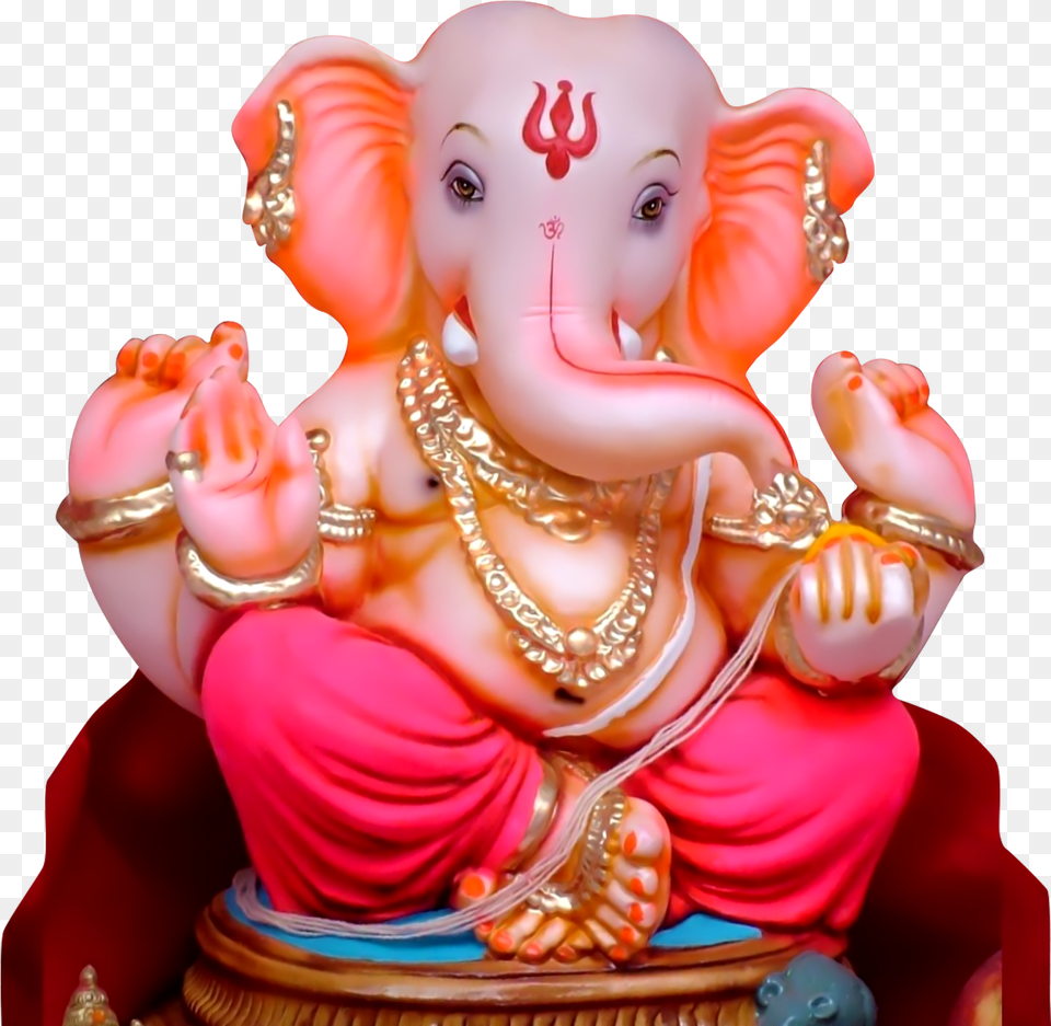 Ganpati Bappa Download Ganesha Images Hd Free Download, Figurine, Baby, Person Png