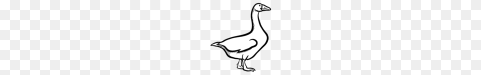 Gans Lineart Clip Art Goose, Animal, Bird, Waterfowl, Fish Png