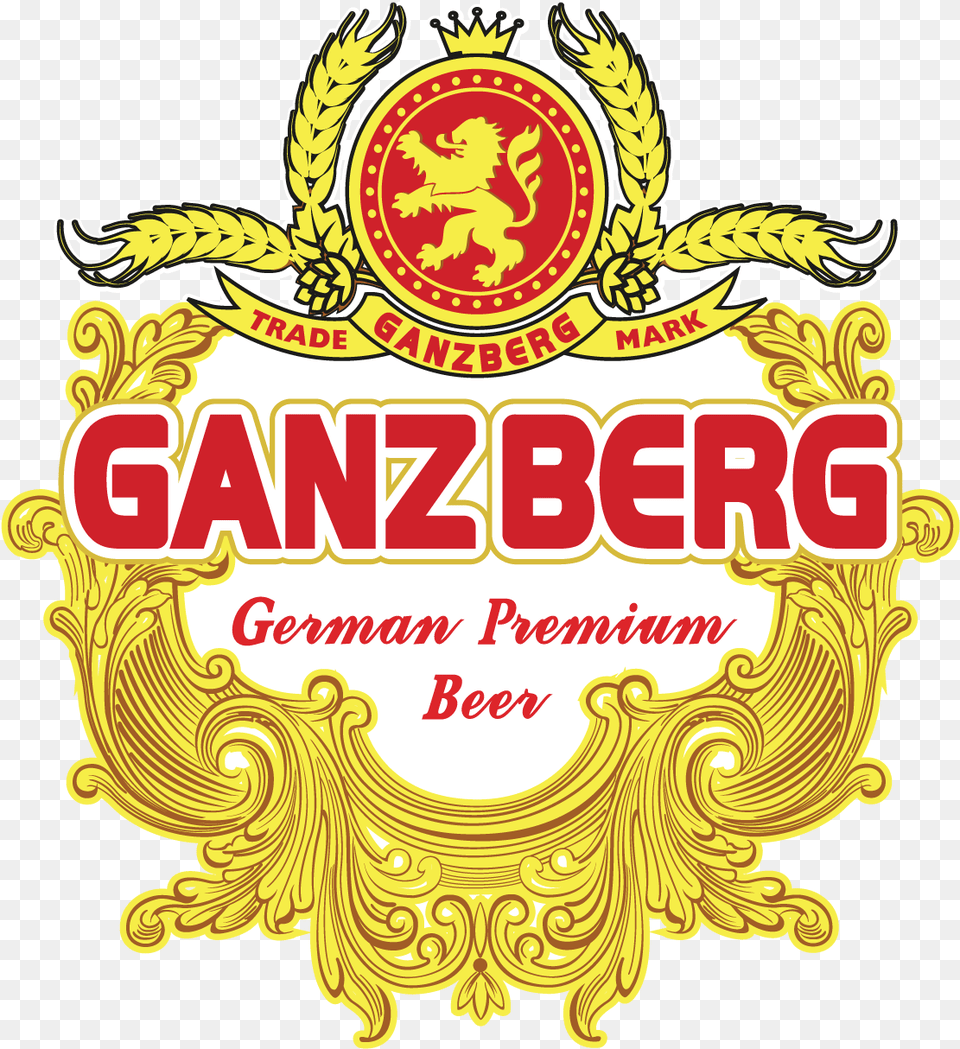 Ganzberg German Premium Beer Nike Air Max, Logo, Emblem, Symbol, Badge Png Image