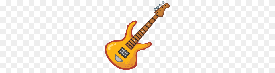 Garage Band Icon Desktoon Iconset Everaldo Yellowicon, Bass Guitar, Guitar, Musical Instrument, Electric Guitar Free Transparent Png