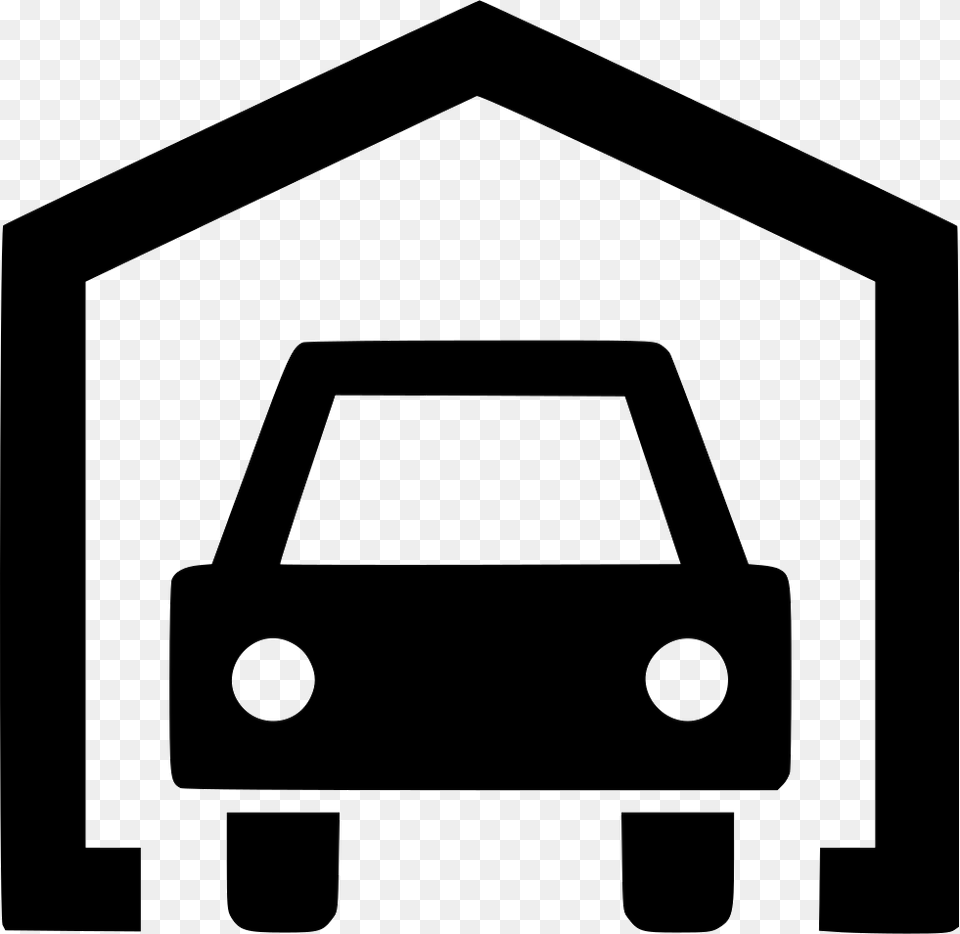 Garage Icon, Stencil Free Png