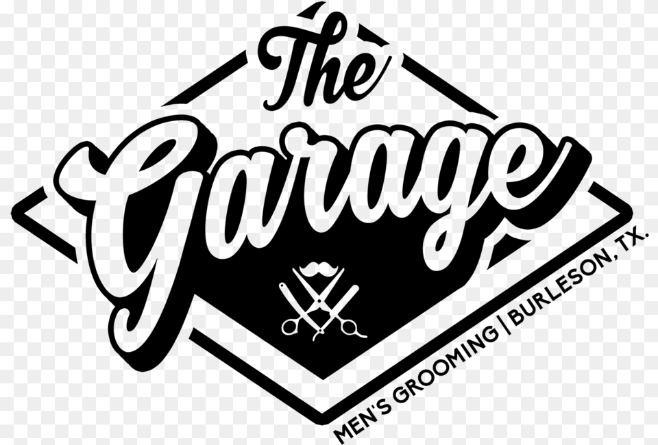 Garage Logo 2x Calligraphy, Gray Free Png