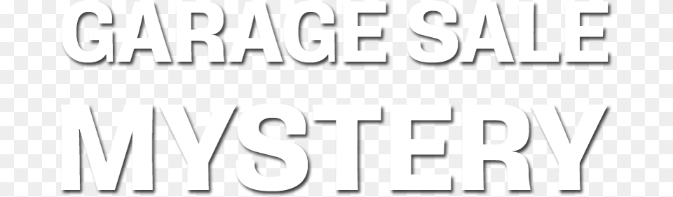 Garage Sale Mystery Image Logo Garage Sale Mystery, Text, Scoreboard, Alphabet, Letter Free Transparent Png