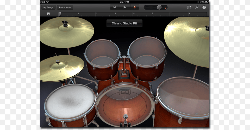 Garageband Garage Band Mac Drum, Musical Instrument, Percussion Free Png Download