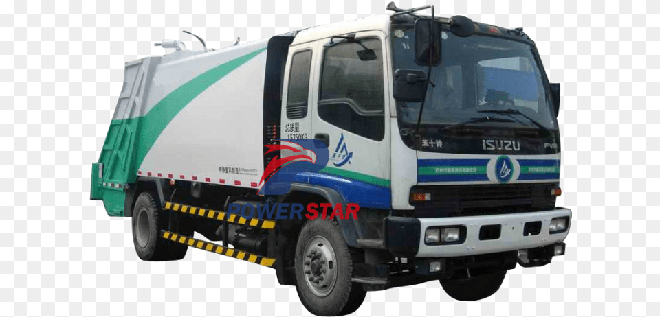 Garbage Bins Rear Loader Garbage Truck Isuzu Truck, Trailer Truck, Transportation, Vehicle, Moving Van Free Png Download