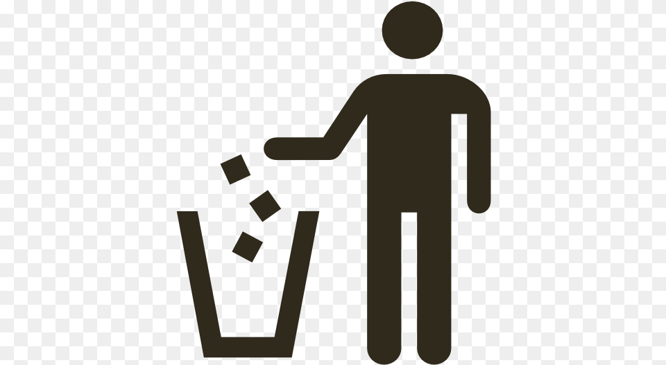 Garbage Can Icon Svg Clip Arts Put In Trash Icon, Sign, Symbol Free Transparent Png