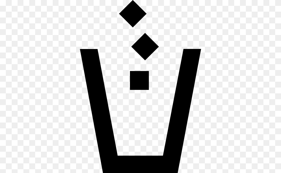 Garbage Can Pictogram, Stencil Png Image
