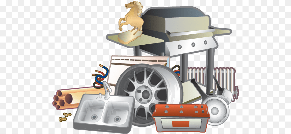 Garbage Clipart Scrap, Wheel, Machine, Vehicle, Transportation Free Png