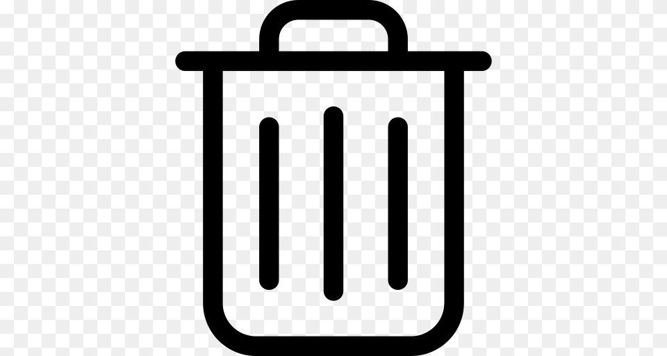 Garbage Garbage Can Litter Icon With And Vector Format, Gray Png