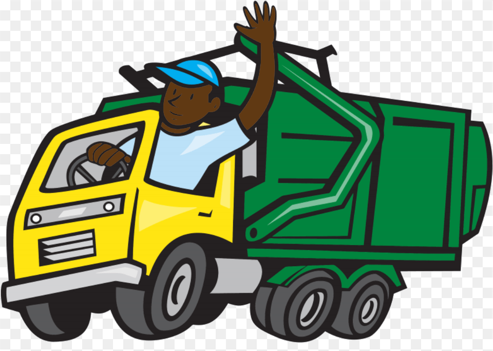 Garbage Truck Cartoon, Transportation, Vehicle, Face, Head Png