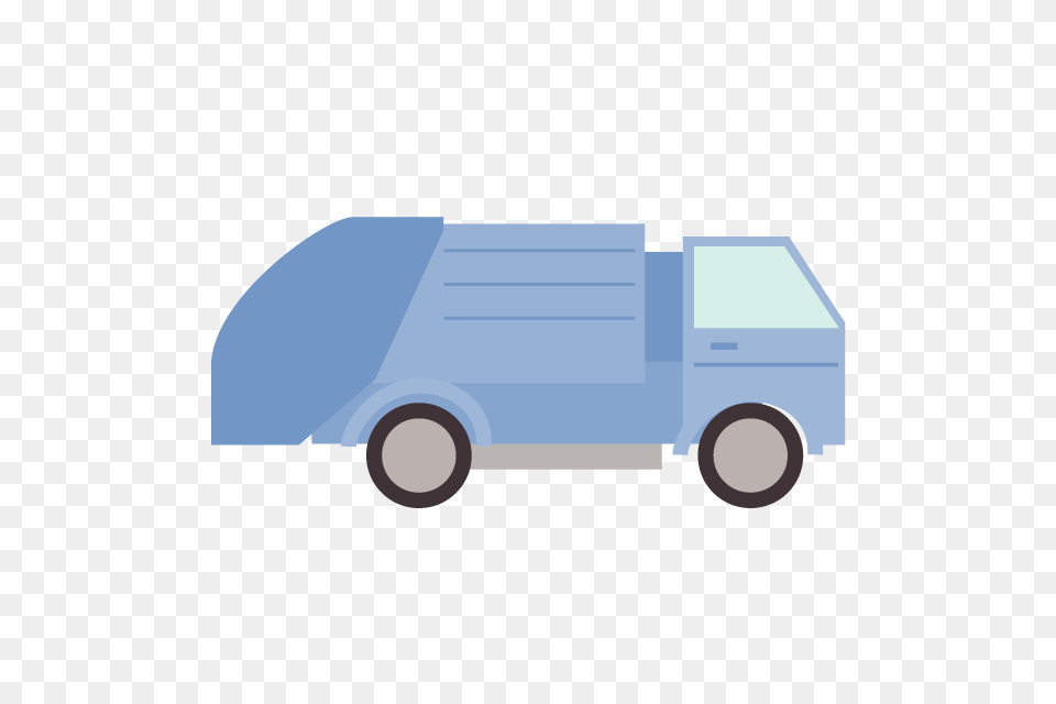 Garbage Truck Clip Art Material Illustration Image, Vehicle, Van, Transportation, Moving Van Free Png