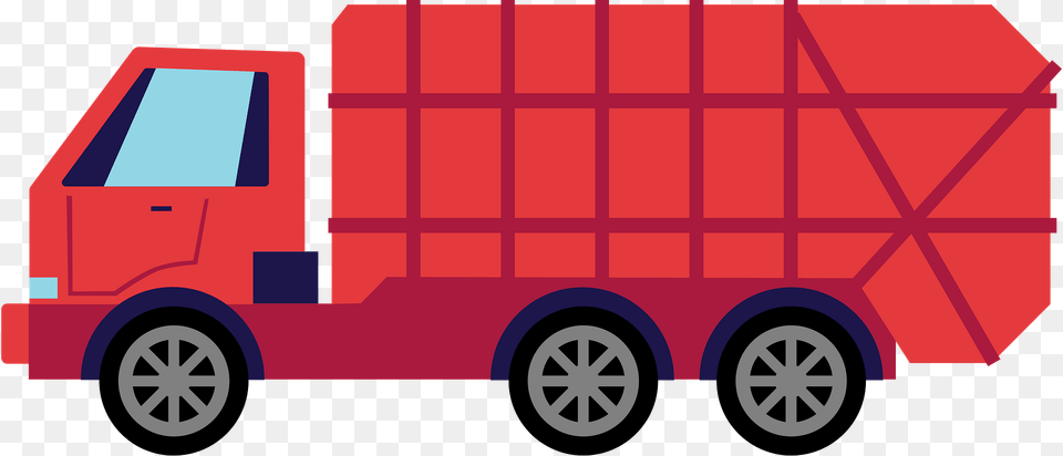 Garbage Truck Clipart, Vehicle, Transportation, Wheel, Machine Png Image