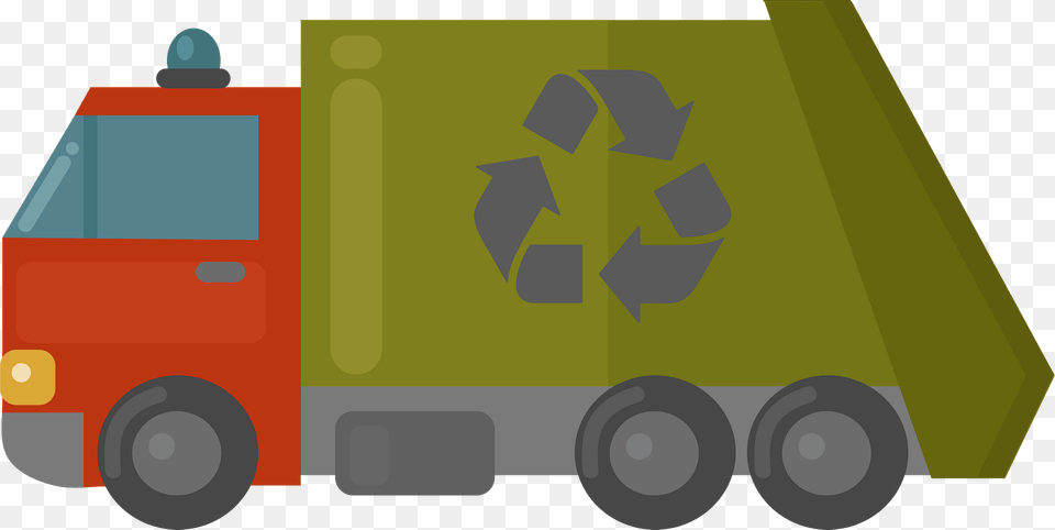 Garbage Truck Clipart, Symbol, Wheel, Machine, Tool Free Transparent Png