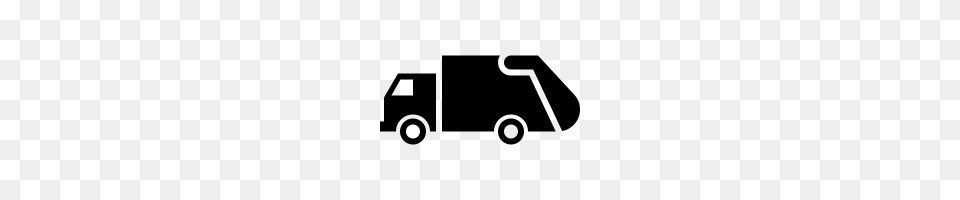 Garbage Truck Icon, Gray Free Png