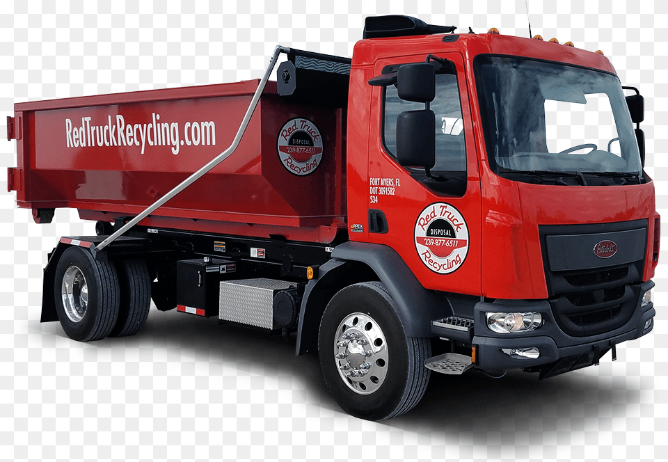 Garbage Truck Red Truck, Transportation, Vehicle, Trailer Truck, Machine Free Png Download