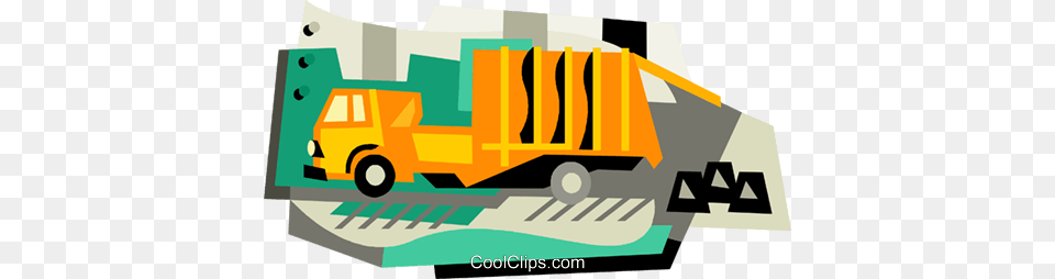 Garbage Truck Royalty Free Vector Clip Art Illustration, First Aid, Machine, Transportation, Vehicle Png