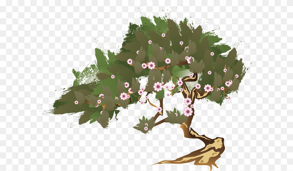 Garden, Flower, Plant, Art, Cherry Blossom Free Png