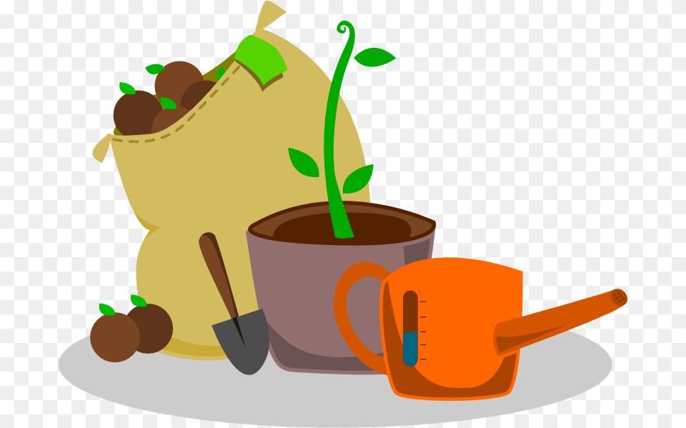 Garden Clipart, Bag, Herbal, Herbs, Plant Png Image