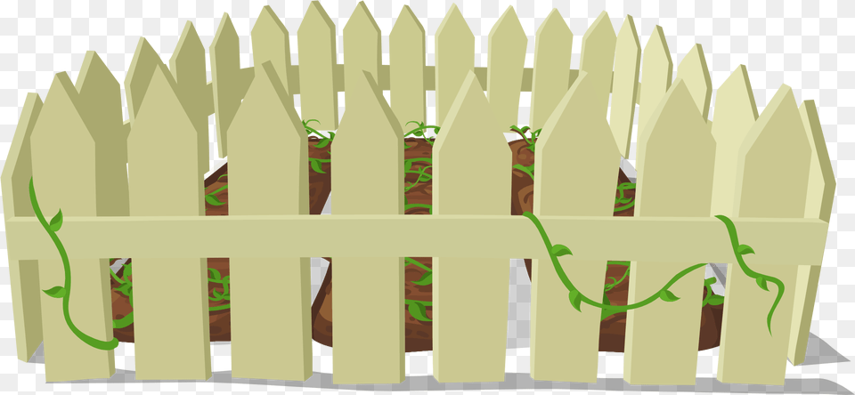 Garden Enclosed Fence Vector Drawing Fencing The Garden Clipart, Picket Free Transparent Png