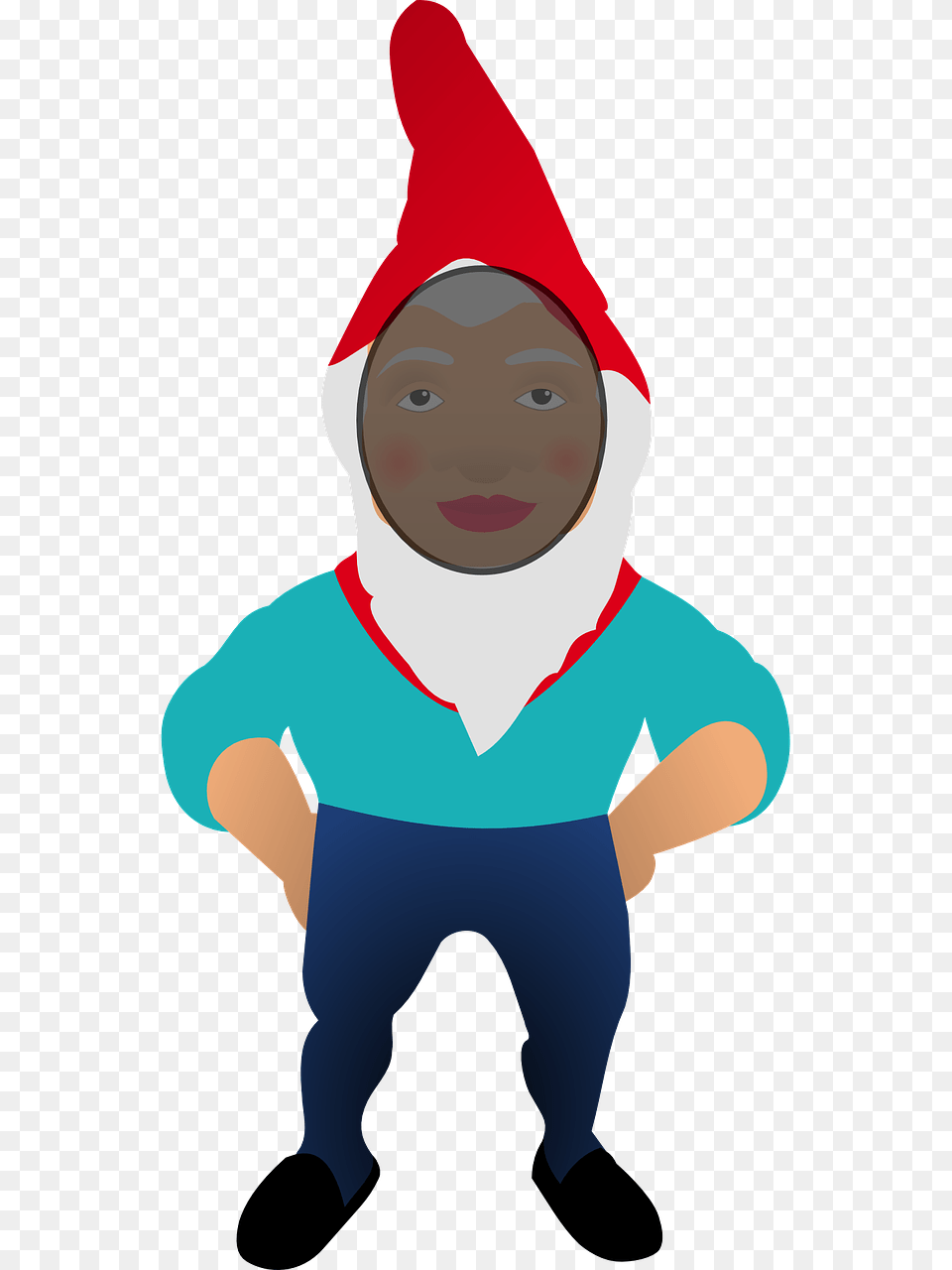 Garden Gnome Clipart, Clothing, Hat, Hood, Baby Png Image
