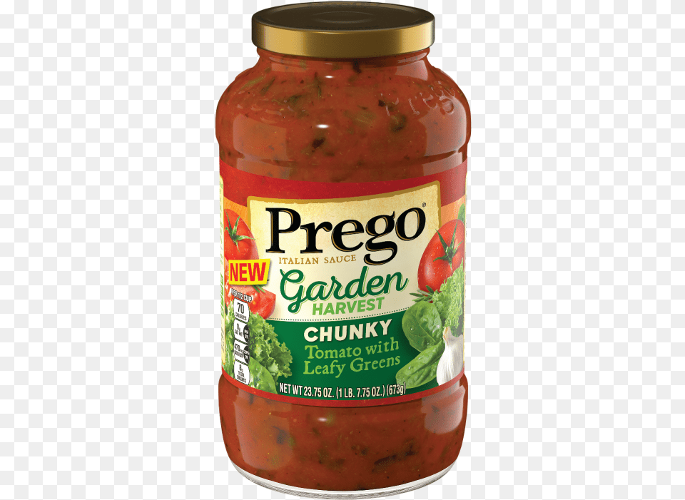 Garden Harvest Chunky Tomato With Leafy Greens Italian Prego Vodka Sauce, Food, Ketchup, Relish, Pickle Png Image