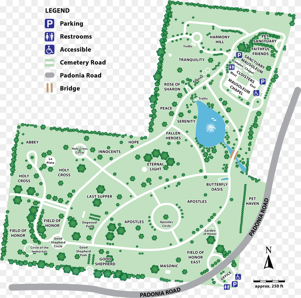 Garden Map Dulaney Valley Memorial Gardens, Chart, Diagram, Plan, Plot Free Png