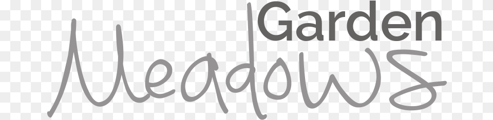 Garden Meadows Calligraphy, Handwriting, Text Png Image