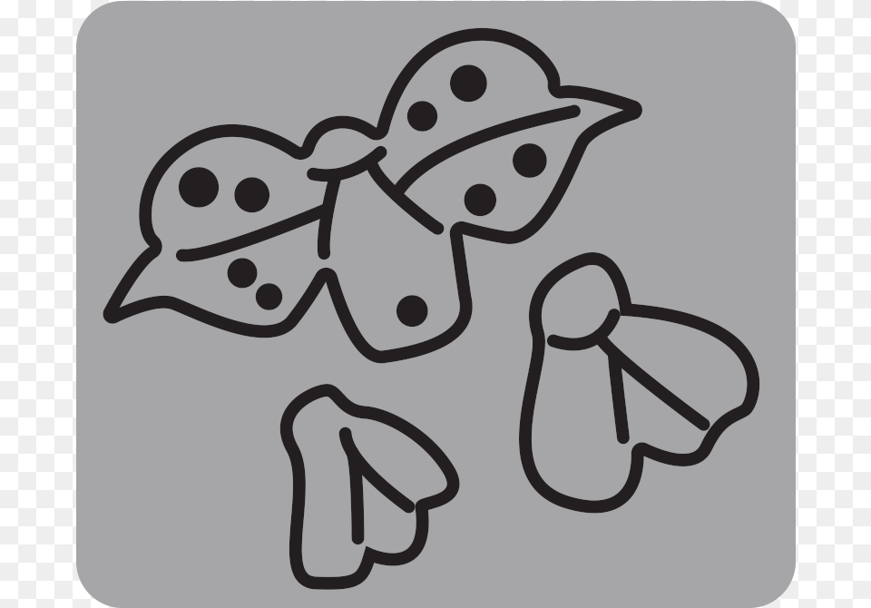 Garden Notes Ladybugs Cartoon, Stencil, Art, Doodle, Drawing Png Image