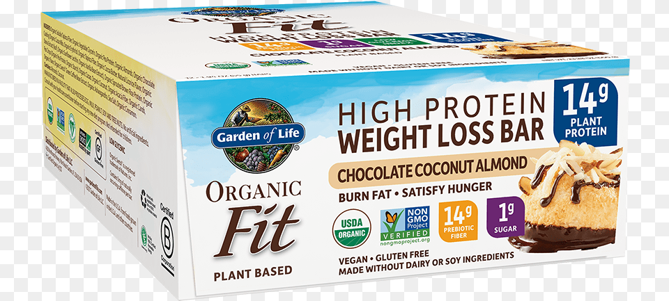 Garden Of Life Organic Fit Bar Chocolate Coconut Almond Garden Of Life S Mores Bar, Box, Burger, Food, Business Card Free Png Download