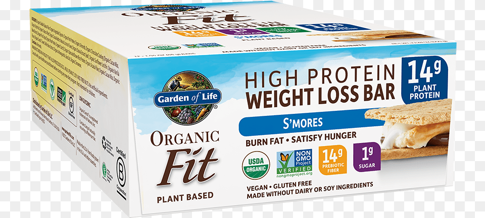 Garden Of Life Organic Fit Bar S Mores Box, Food, Sandwich Png Image