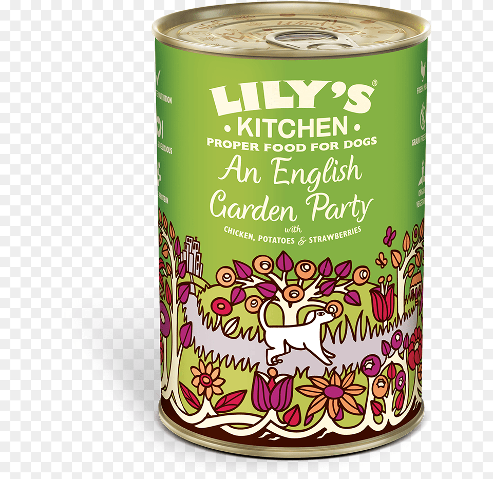 Garden Party Clipart Lily39s Kitchen Dog Food, Tin, Aluminium, Can, Canned Goods Png