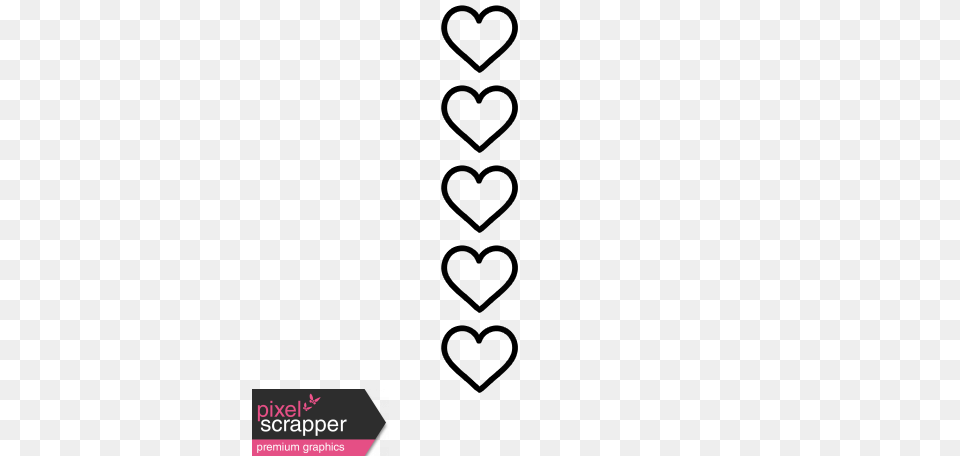 Garden Party Hearts Line Vertical Graphic Free Png Download