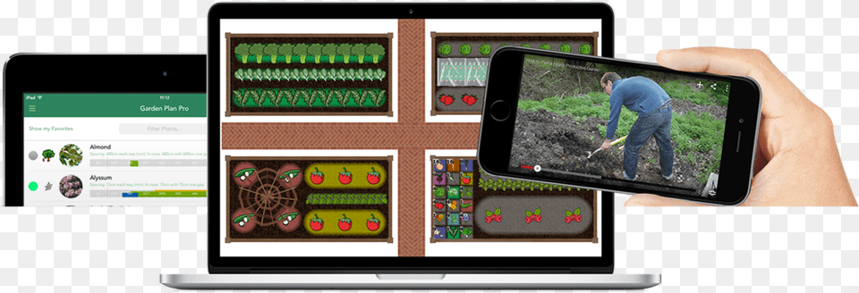Garden Planning Apps For Desktop And Mobile Devices Growveg App, Electronics, Mobile Phone, Phone, Person Png Image