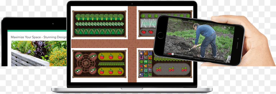 Garden Planning Apps For Desktop And Mobile Devices Vegetable Garden Planner App, Electronics, Mobile Phone, Phone, Person Png