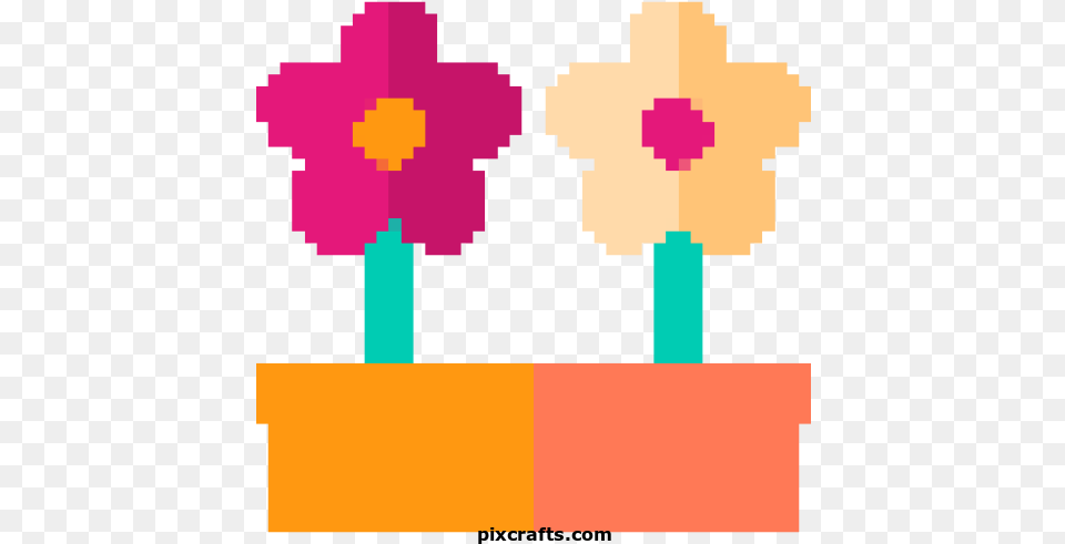 Garden Printable Pixel Art Transparent Social Media Gif, Flower, Plant Free Png