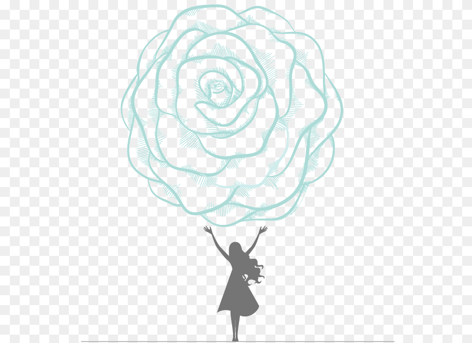 Garden Roses, Spiral, Adult, Wedding, Person Png Image