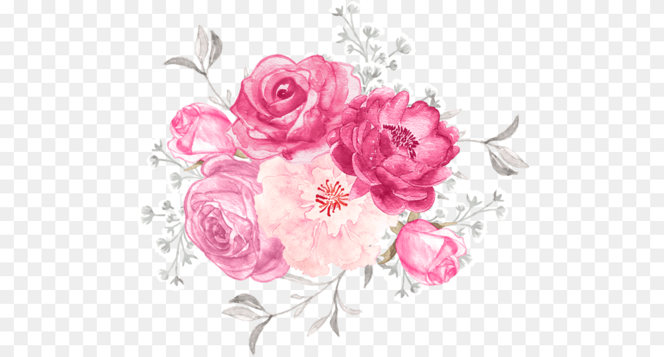 Garden Roses, Flower, Pattern, Plant, Art Free Png
