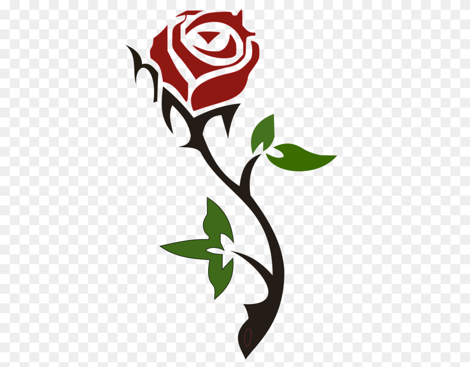 Garden Roses Silhouette Flower Drawing, Plant, Rose Png