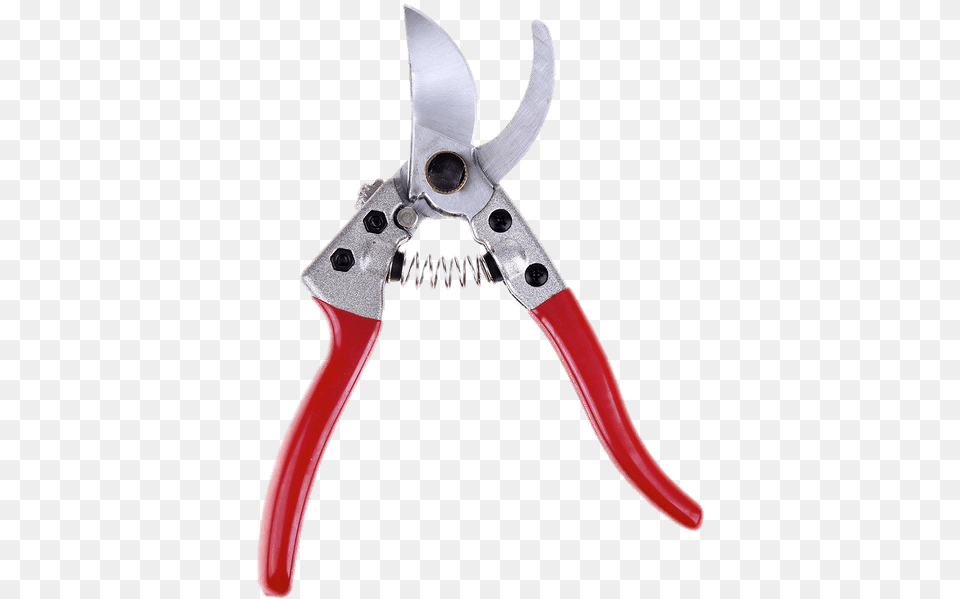 Garden Shears With Red Handles Pruning Shears, Blade, Weapon, Scissors Png