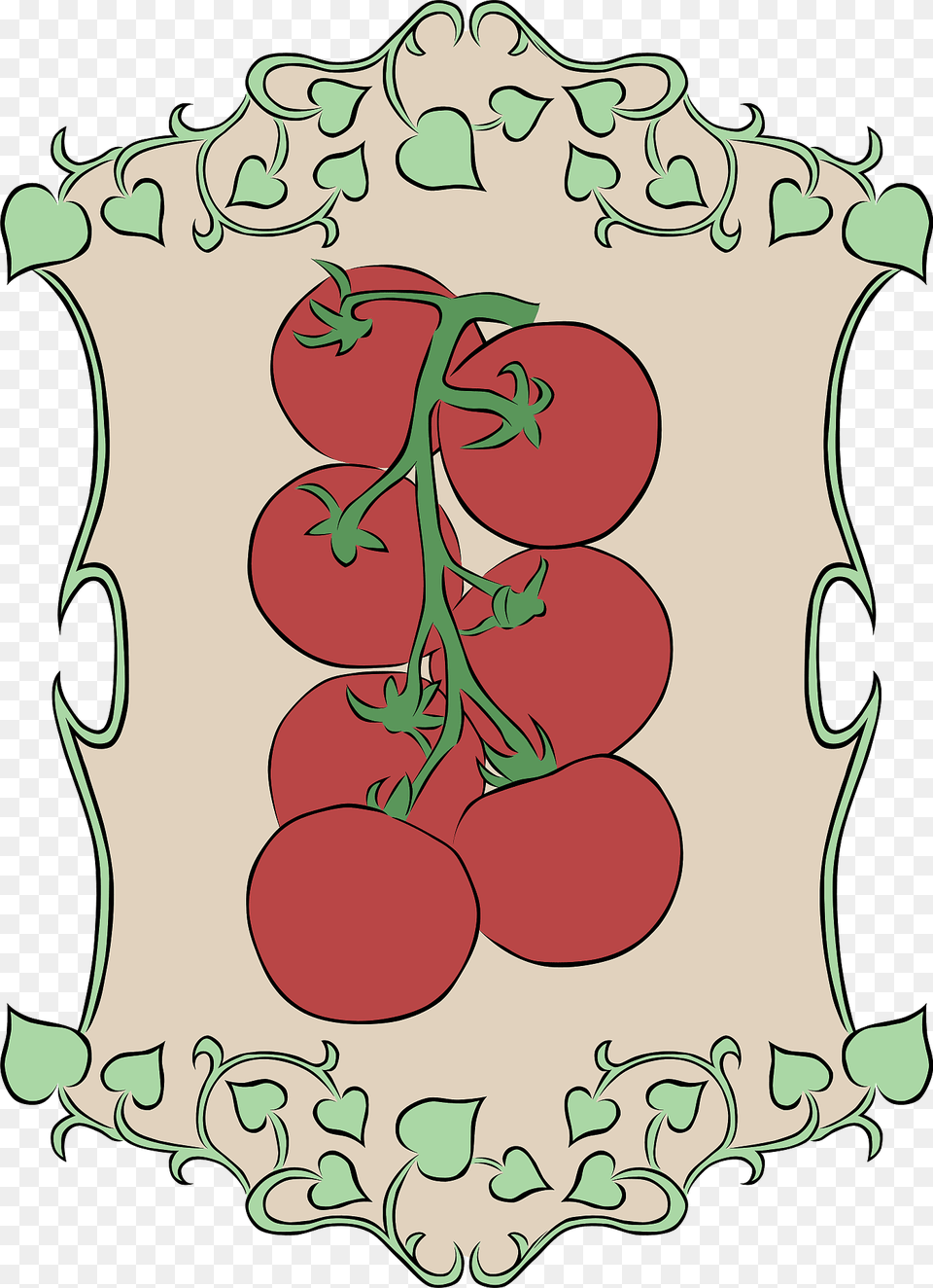 Garden Sign Tiny Tomatos Clipart, Food, Fruit, Plant, Produce Free Png Download