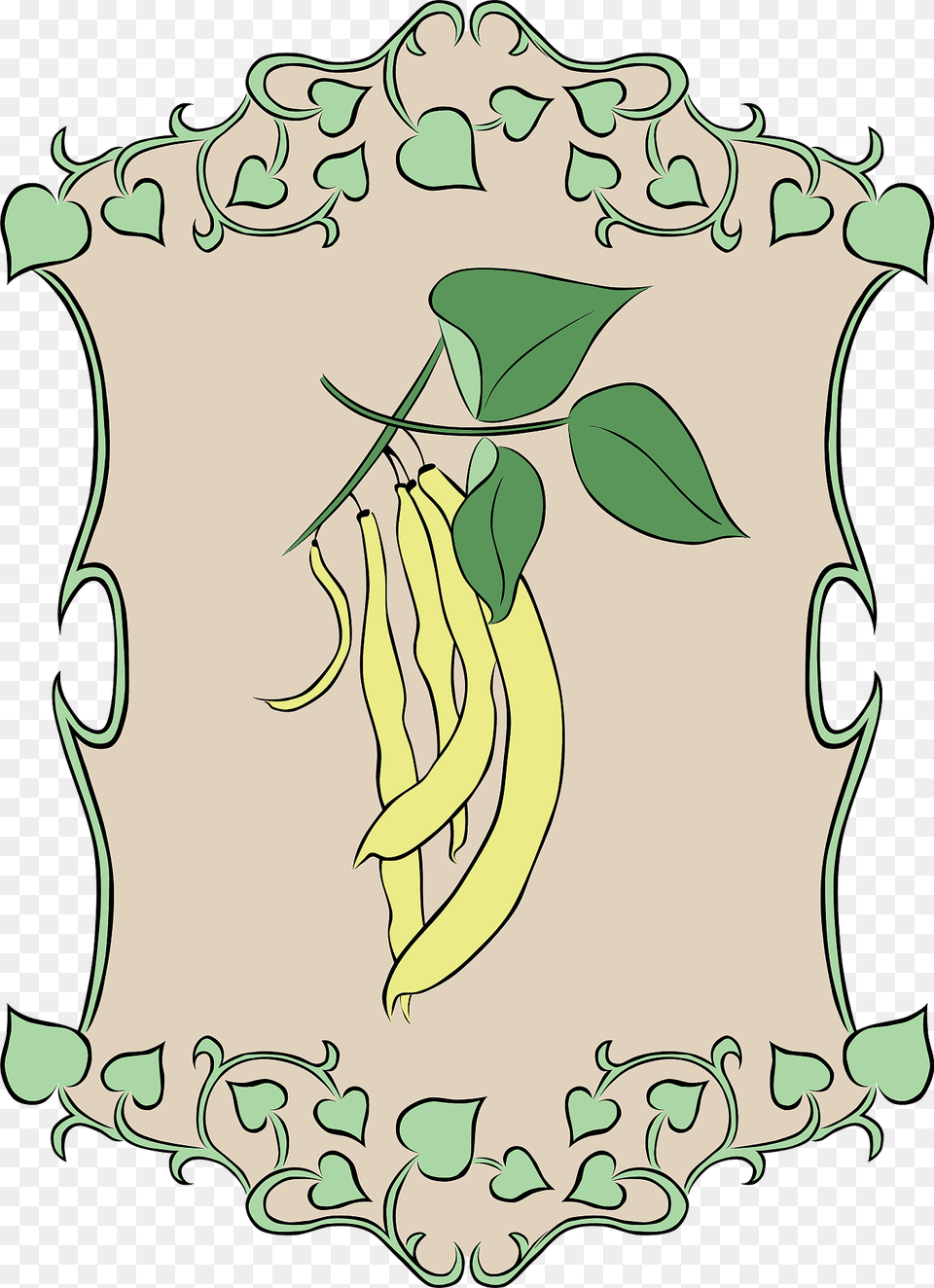 Garden Sign Yellow String Beans Clipart, Leaf, Plant, Bean, Food Free Png