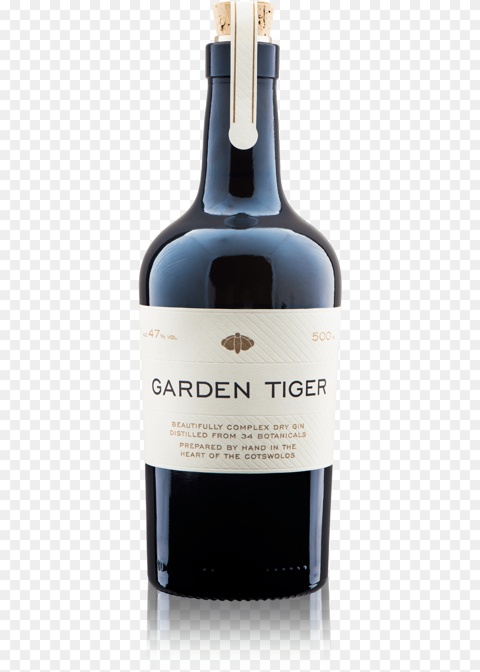 Garden Tiger Gin, Alcohol, Beer, Beverage, Bottle Png Image