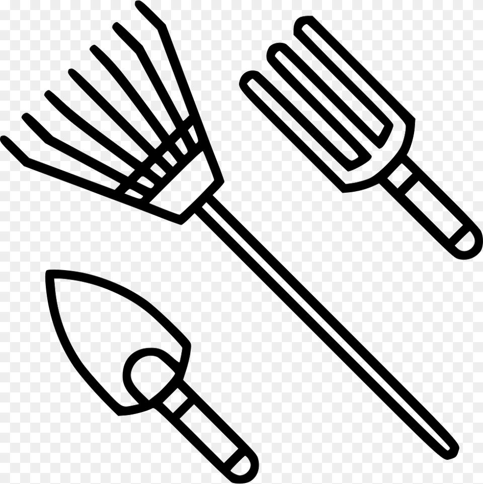 Garden Tools Gardening Tools Icon, Cutlery, Fork, Bow, Weapon Free Transparent Png