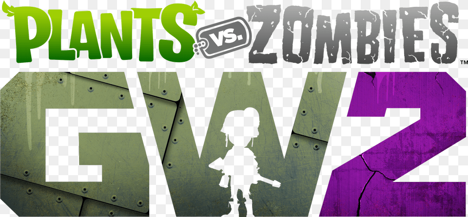 Garden Warfare 2 Pvz Gw2 Logo Transparent, Person, People, Symbol, Text Png Image