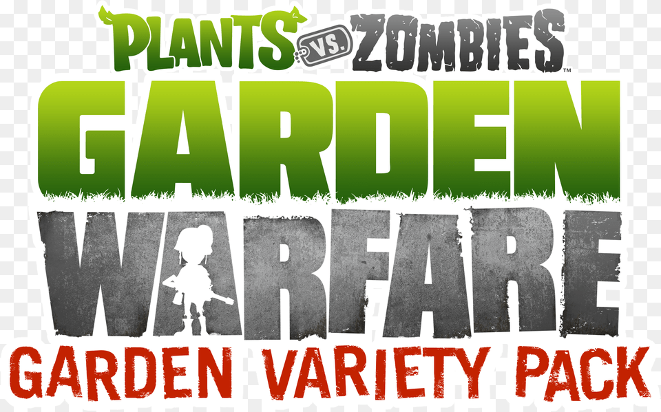 Garden Warfare Garden Variety Logo Plants Vs Zombies Gw2 Xbox One Dvd, Sticker, Person, Photography, Text Free Transparent Png