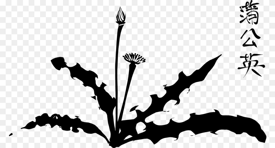 Garden Weeds Vector Clipart Weed Clip Art Weeds Clipart Black And White, Gray Free Transparent Png