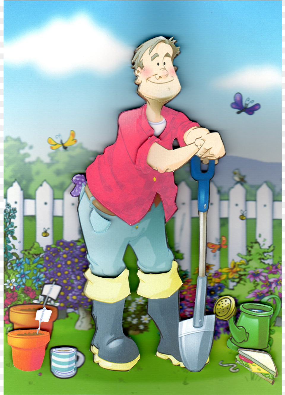 Gardener Cartoon, Outdoors, Nature, Garden, Cleaning Free Transparent Png