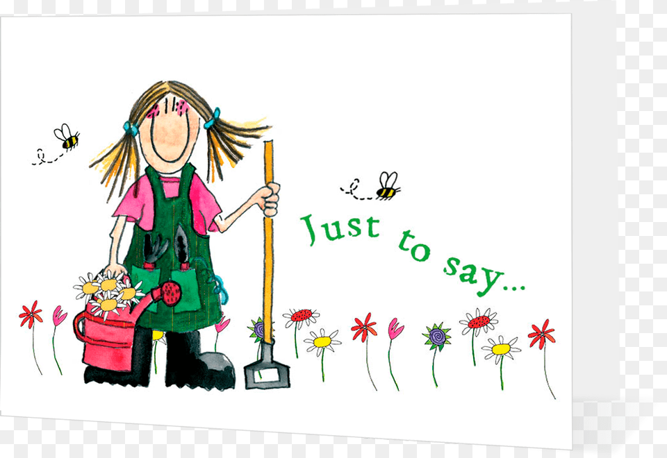 Gardener Thank You Cartoon, Person, Cleaning, Book, Girl Png